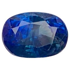 1.60 Carat Natural Loose Soft Blue Sapphire Stone Oval Cut Africa Gemstone