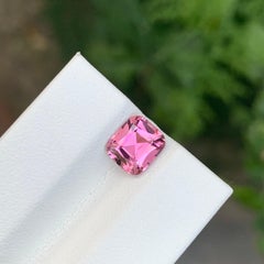 1.60 Carat Natural Loose Soft Pink Tourmaline Cushion Shape Gem