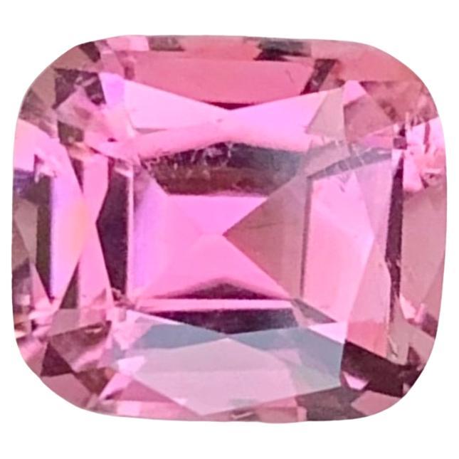 1.60 Carat Natural Loose Soft Pink Tourmaline Cushion Shape Gem