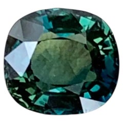 1.60 Carat Natural Loose Teal Color Sapphire Stone Cushion Cut Madagascar's Gem