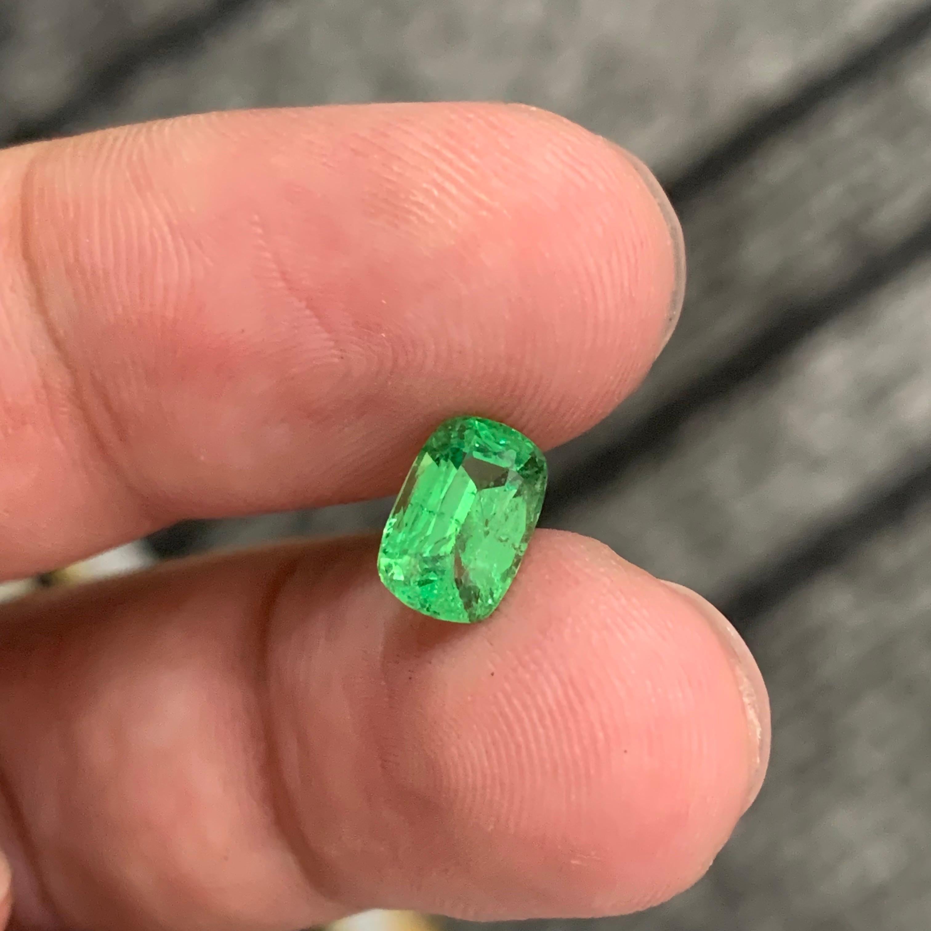 Faceted Tsavorite Garnet

Weight: 1.60 Carat
Dimension: 8.2 x 5.6 x 4.1 Mm
Clarity : SI
Treatment: Non
Certificate: On Client Demand

Faceted tsavorite garnet is a stunning green gemstone known for its vivid brilliance and exceptional clarity. A
