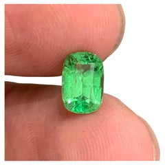 1.60 Carat Natural Loose Tsavorite Garnet Long Cushion Shape Gemstone