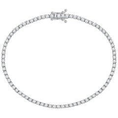 1.60 Carat Round Diamond Tennis Bracelet 18K White Gold/18K Yellow/Rose Gold