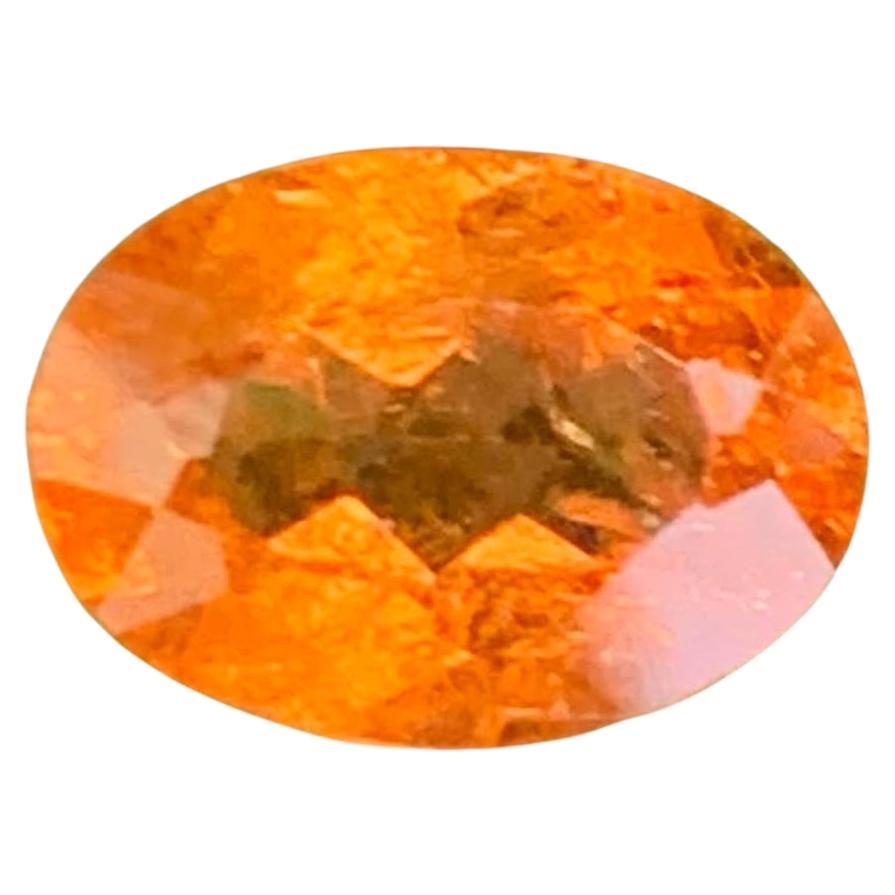1.60 Carats Fanta Garnet Stone Oval Cut Natural African Gemstone