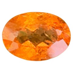 1.60 Carats Fanta Garnet Stone Oval Cut Natural African Gemstone