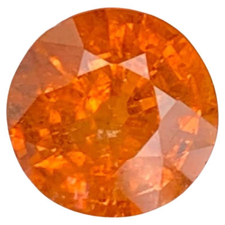 1.60 Carats Fanta Garnet Stone Round Cut Natural African Gemstone