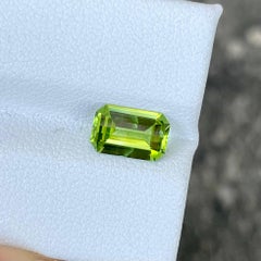 1.60 carats Green Peridot Stone Custom Precision Cut Pakistani Gemstone