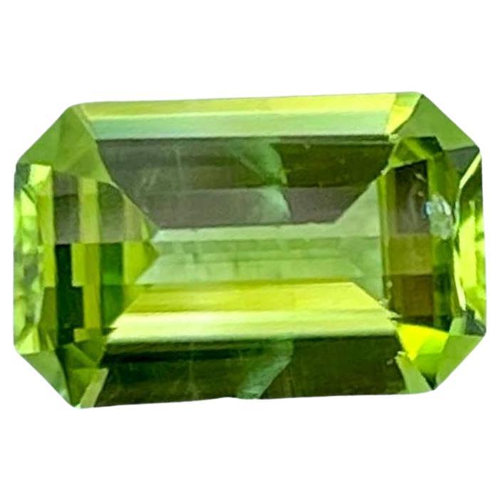 1.60 carats Green Peridot Stone Custom Precision Cut Pakistani Gemstone