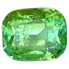 1.60 carati di tormalina verde chiaro sfusa, taglio a cuscino, pietra preziosa afgana