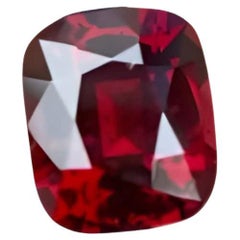 1.60 Carats Red Burmese Loose Spinel Stone Fancy Cushion Cut Natural Gemstone
