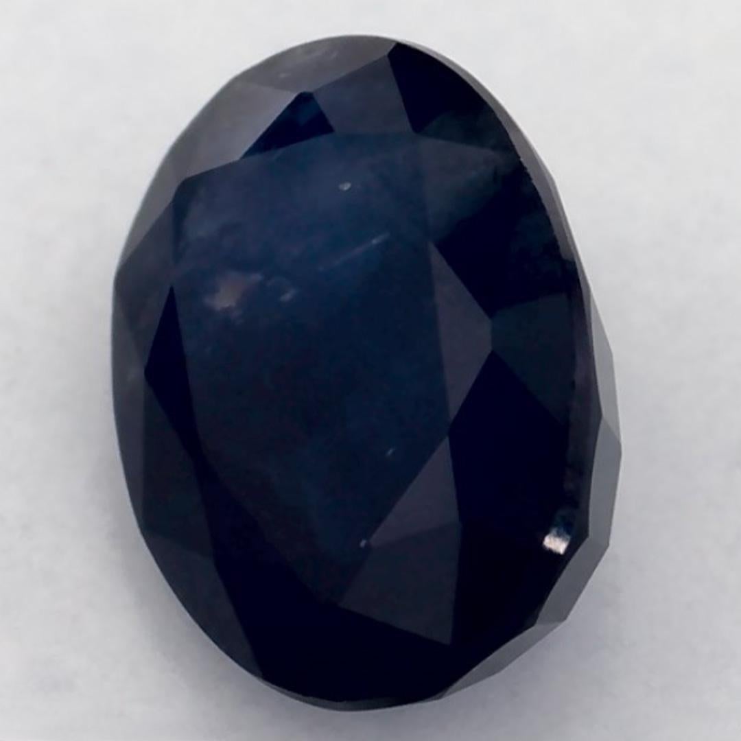 Taglio ovale 1.60 carati di zaffiro blu ovale sfuso in vendita