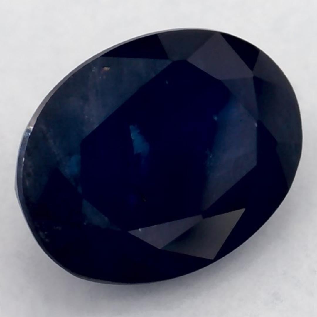 1.60 carati di zaffiro blu ovale sfuso In condizioni Nuovo in vendita a Fort Lee, NJ
