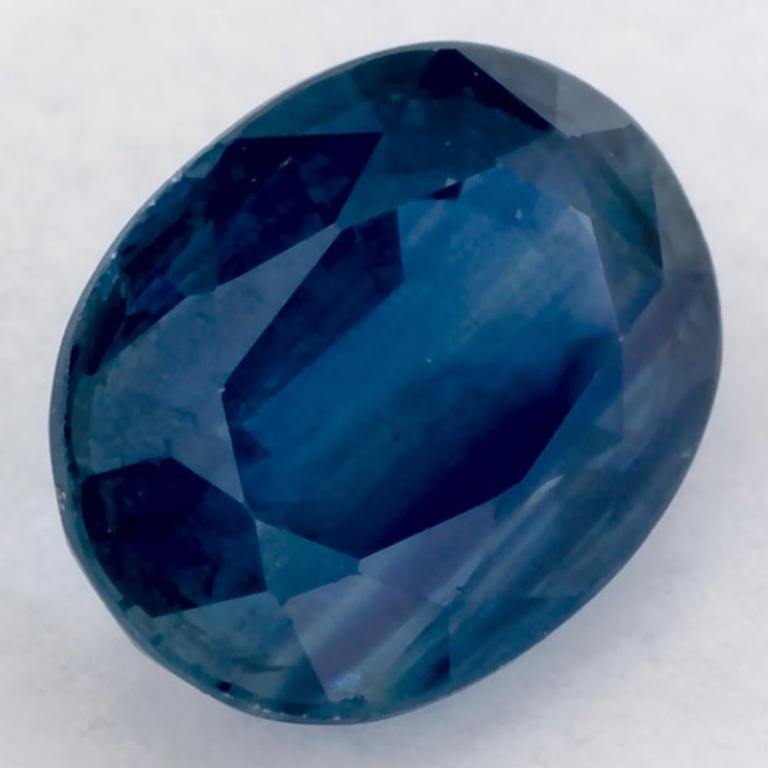 1.60 Karat Blauer Saphir Oval Loser Edelstein im Zustand „Neu“ im Angebot in Fort Lee, NJ