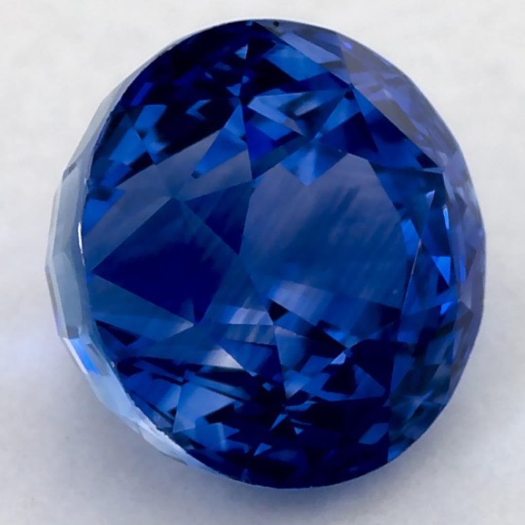 1.60 Karat Blauer Saphir Oval Loser Edelstein im Angebot 2