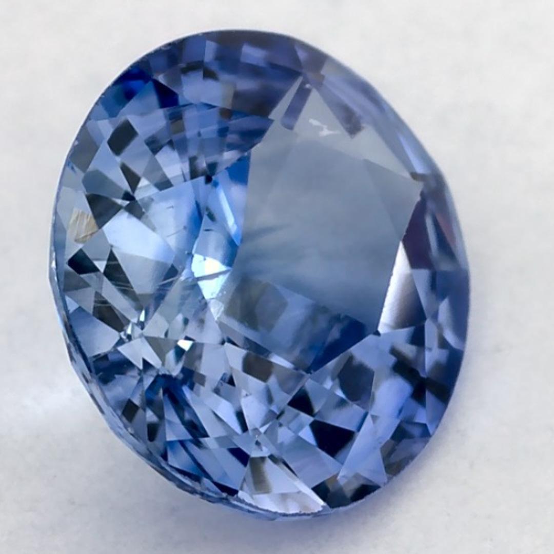 1.60 carati di zaffiro blu ovale sfuso in vendita 2