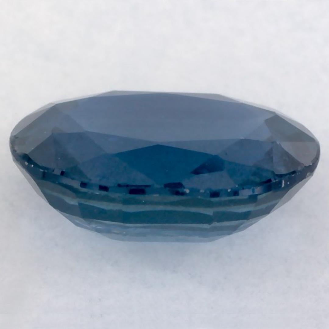 1.60 Karat Blauer Saphir Oval Loser Edelstein im Angebot 3
