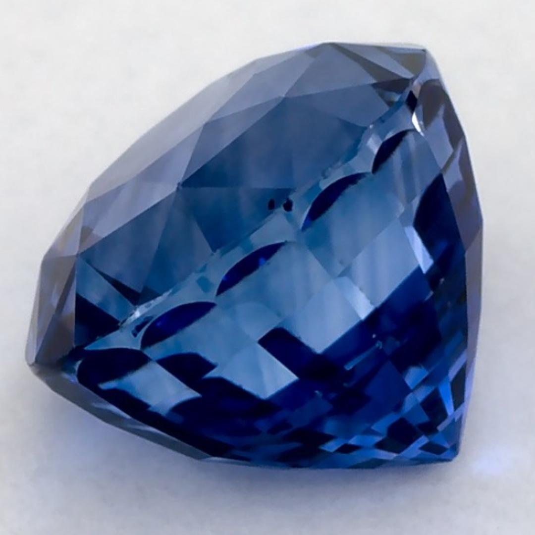 1.60 Karat Blauer Saphir Oval Loser Edelstein im Angebot 3