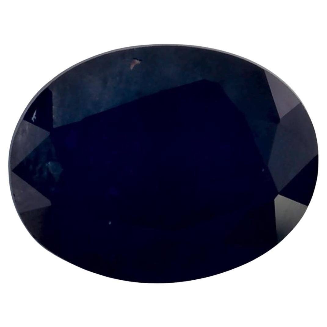 1.60 carati di zaffiro blu ovale sfuso