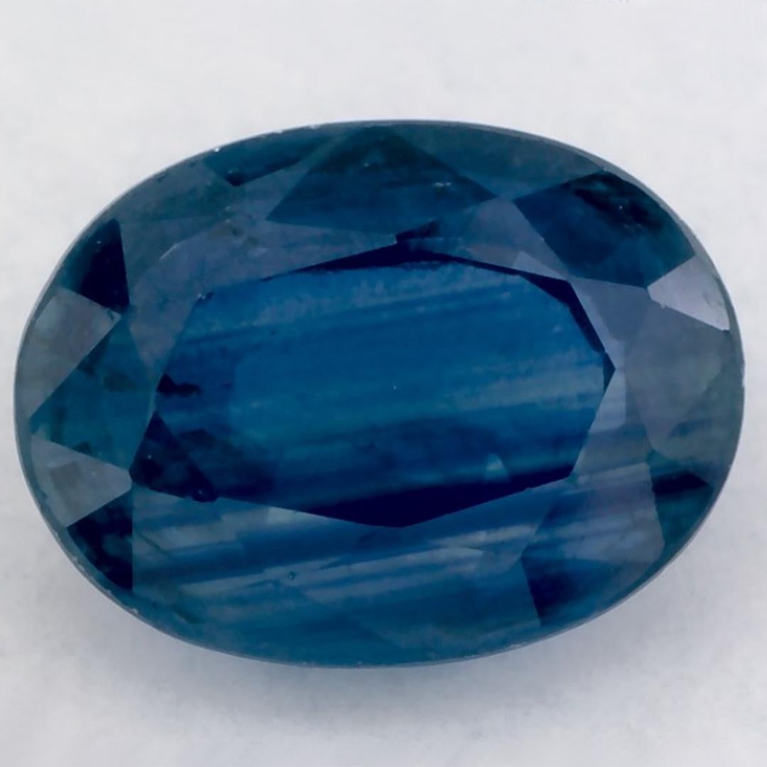 1.60 Karat Blauer Saphir Oval Loser Edelstein im Angebot
