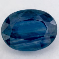 1.60 Karat Blauer Saphir Oval Loser Edelstein