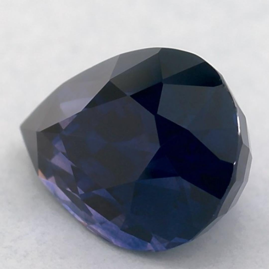 Donna 1.60 carati di zaffiro blu a forma di pera sciolto in vendita