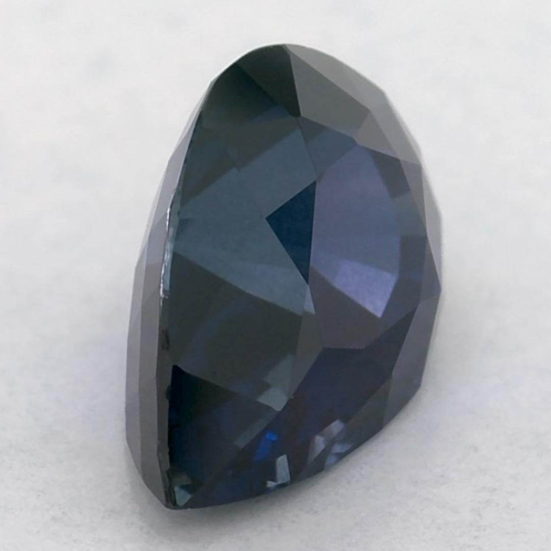 1.60 carati di zaffiro blu a forma di pera sciolto in vendita 2