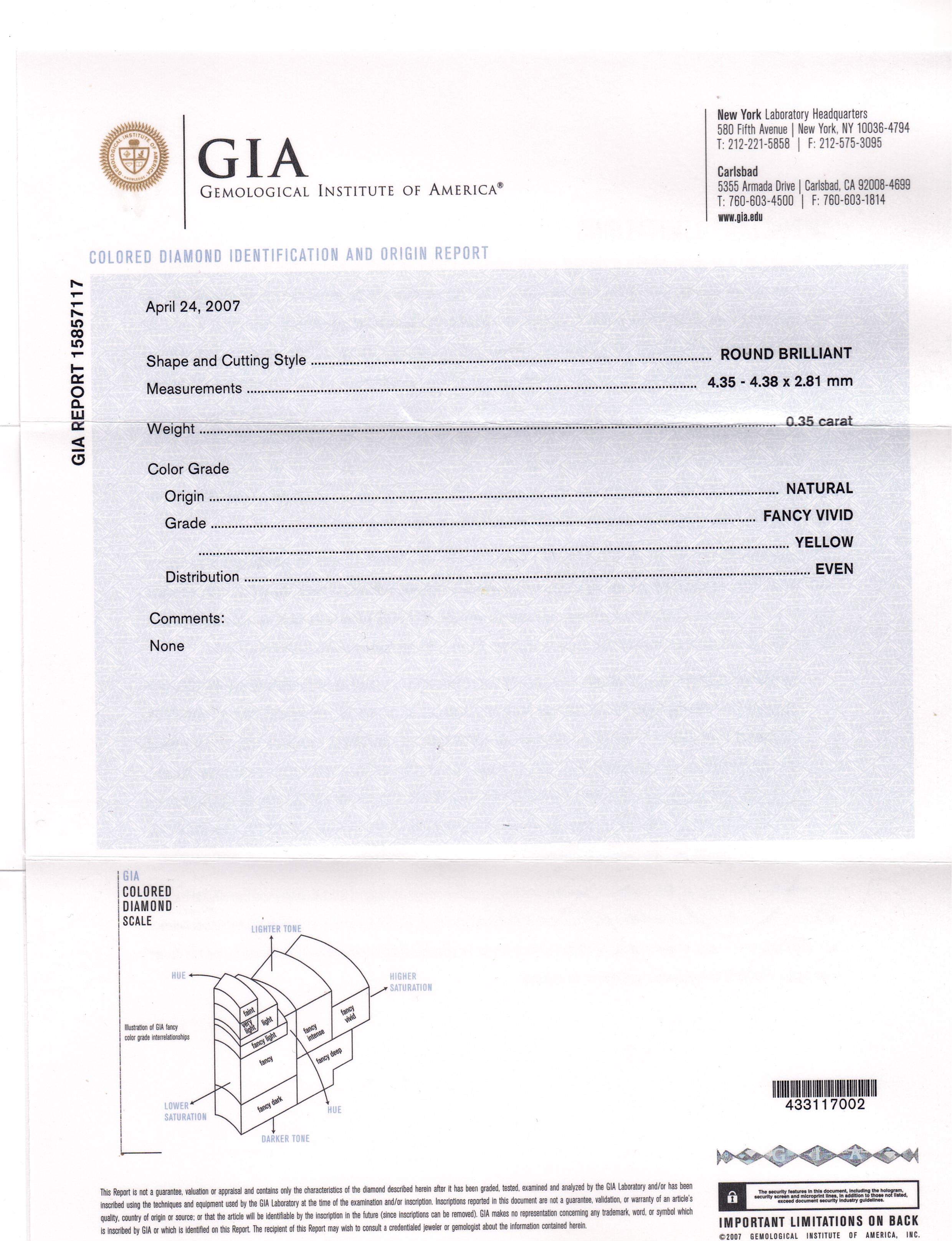 3,38 Karat GIA-zertifizierte orange-gelbe Diamant-Ohrringe im Angebot 1
