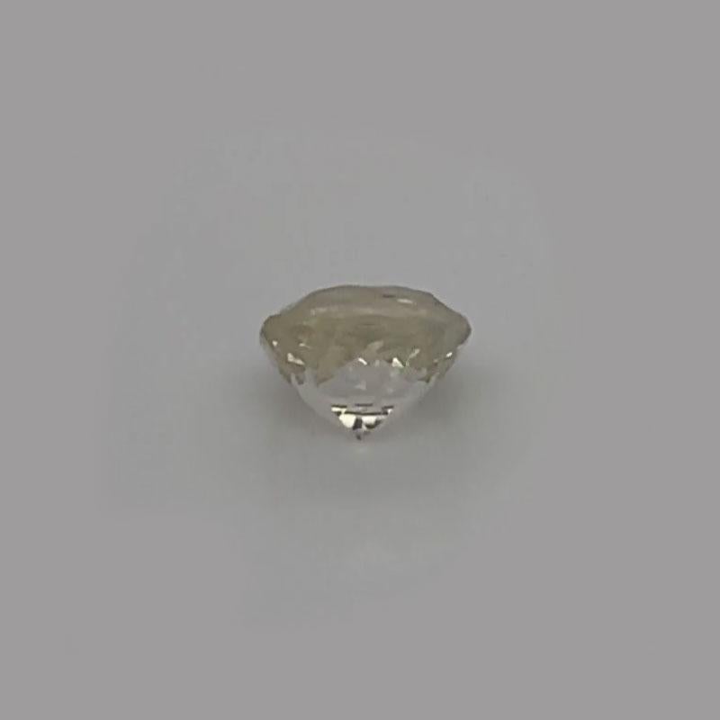 1.60 Cushion Shape Very Light Yellow Sapphire GIA Certified Unheated In New Condition For Sale In San Francisco, CA