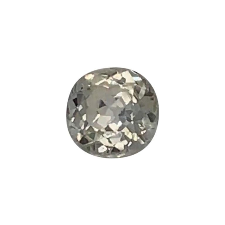 1.60 Cushion Shape Very Light Yellow Sapphire GIA Certified Unheated For Sale