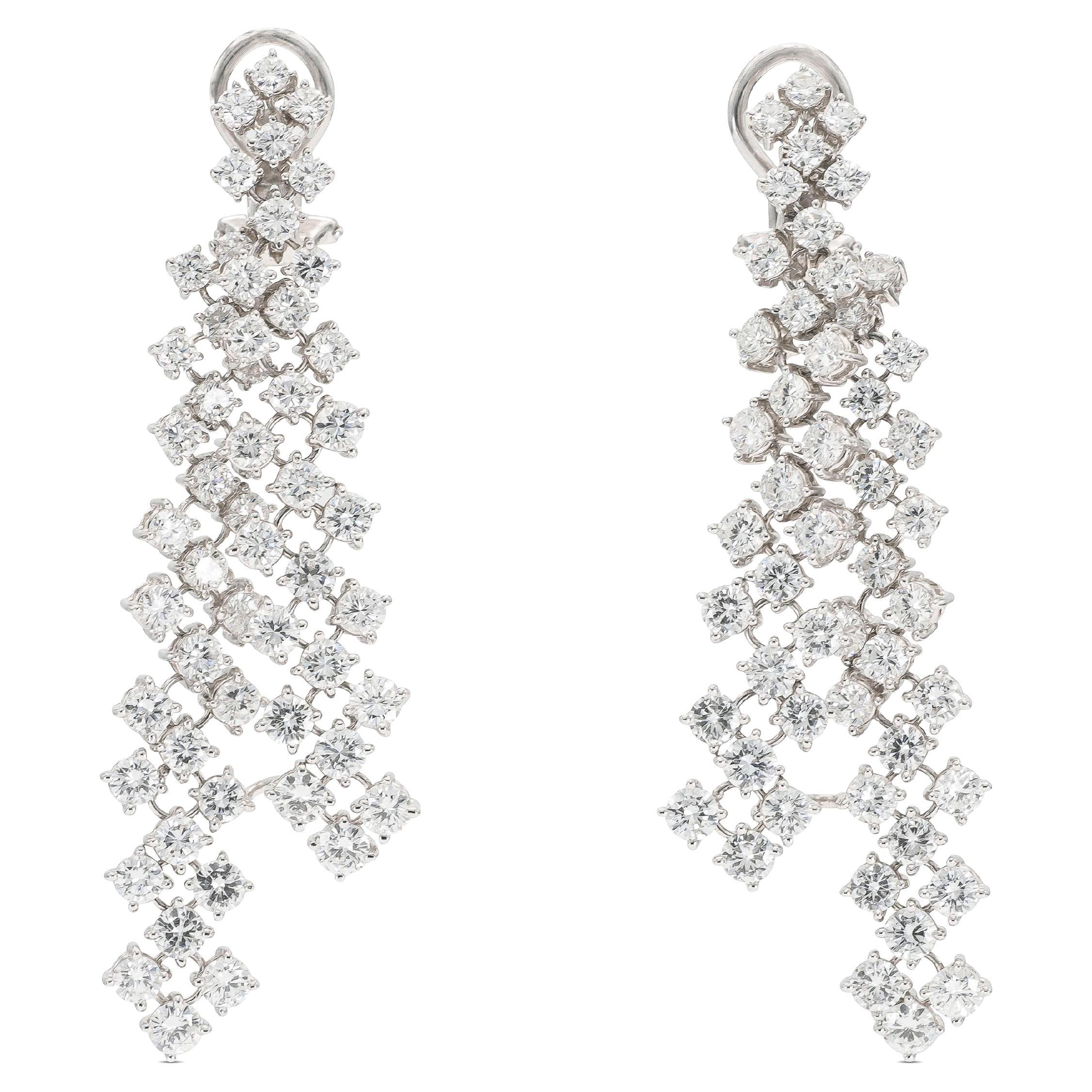 16.00 Carat Diamond Dangle earrings