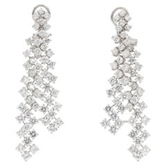 Pendientes colgantes de diamantes de 16,00 quilates