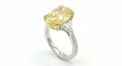 16.00 Carat Fancy Yellow Diamond Ring – GIA Certified