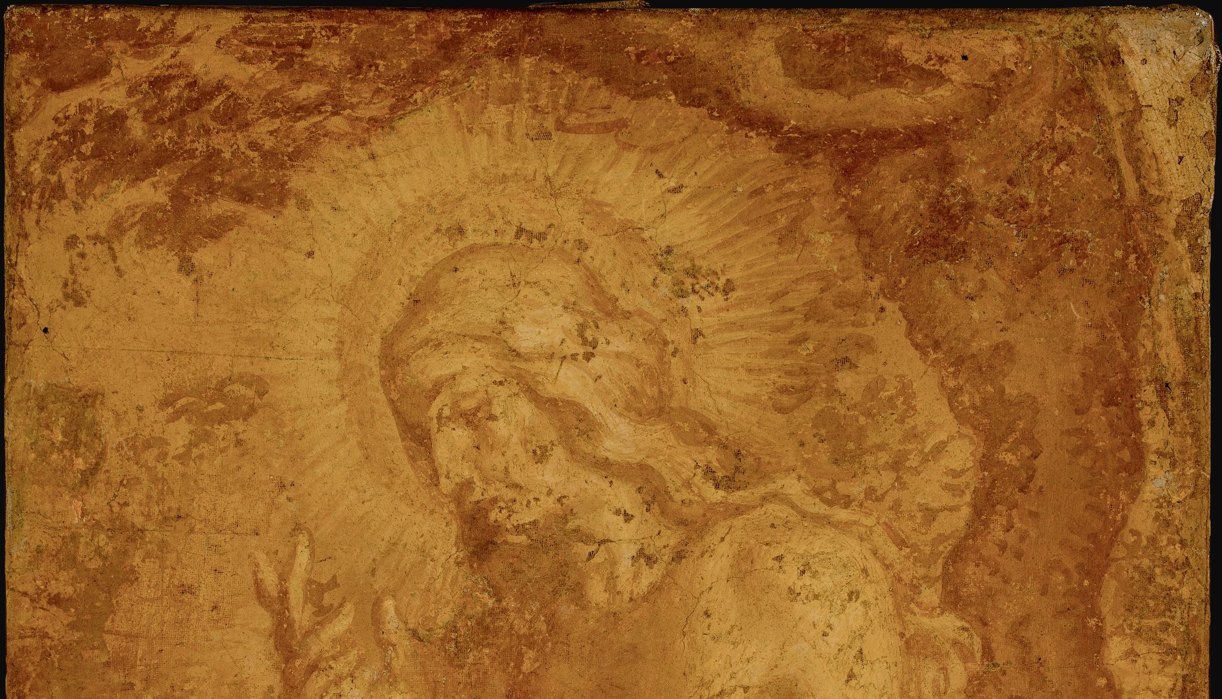 1600er Guercino Anhänger italienische religiöse Malerei
Schönes Ölgemälde auf Leinwand mit der Darstellung der büßenden Magdalena.
Dieses wichtige Gemälde ist insofern einzigartig, als es Magdalena ohne ihre üblichen sinnlichen Merkmale zeigt.
Ihre