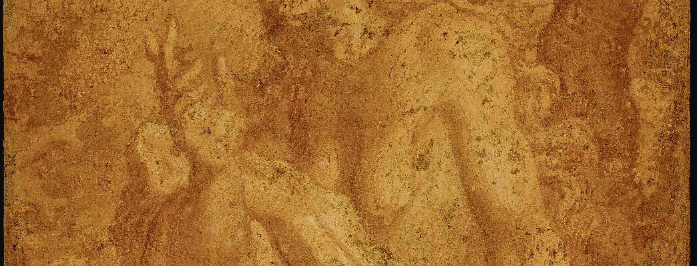 1600er Guercino Anhänger italienische religiöse Malerei (Italienisch) im Angebot