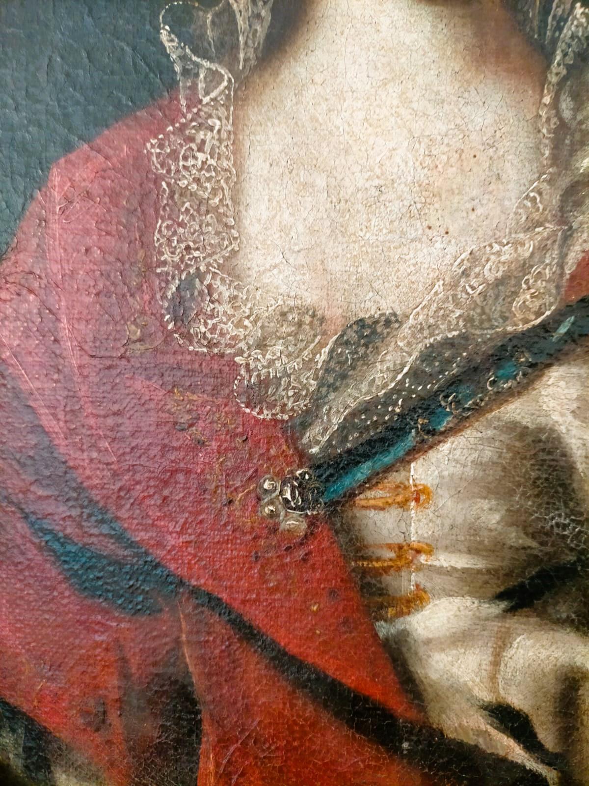 A olio 1600s Paintings of French Nobility in vendita
