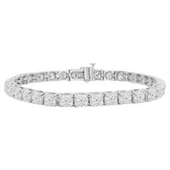 Bracelet tennis avec diamants de 16,01 carats et 0,5 carat de chaque pierre
