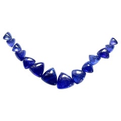 160.15 carats top quality tanzania tanzanite plain trillion layout natural gem