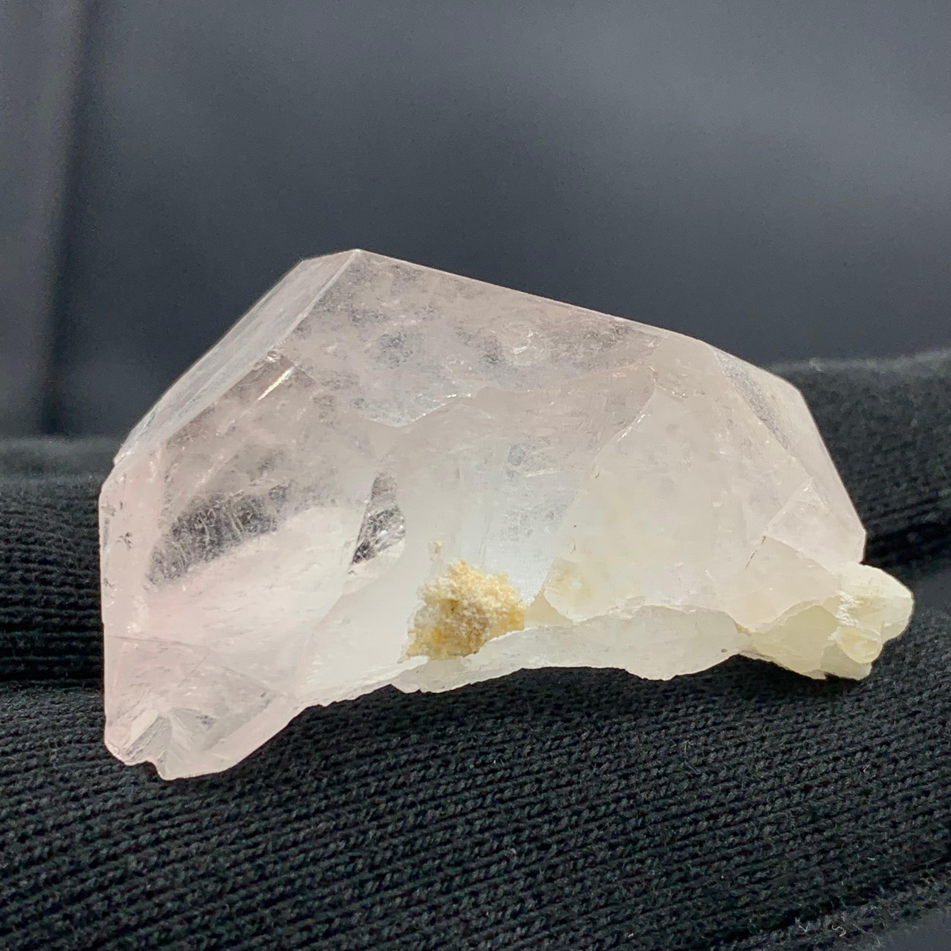 160.25 Carat Incredible Morganite Crystal From Afghanistan 
Weight: 160.25 Carat 
Dimension: 2.8 x 4.5 x 2.9 Cm 
Origin: Afghanistan 

Morganite is used by metaphysical healers mainly to treat the heart. It is also said to benefit the nervous system