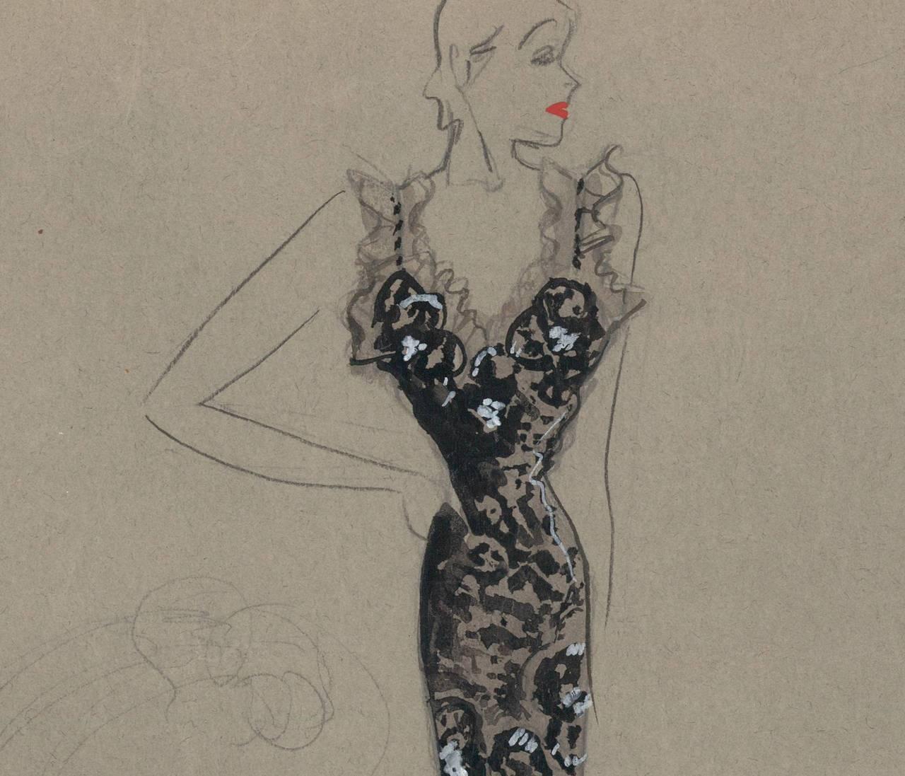 Original French Art Deco Fashion Designs by Charlotte Revyl 5