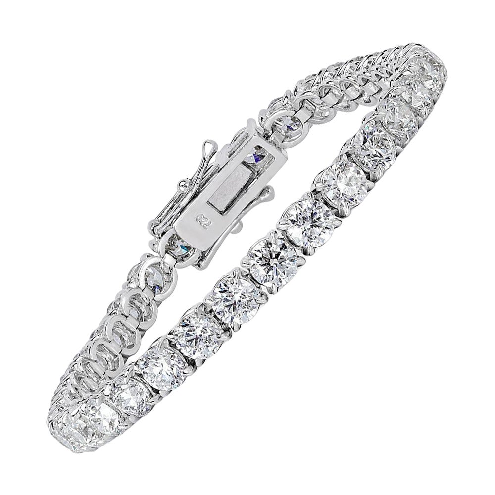 16.02ct Round Brilliant Cut Diamond Tennis Bracelet