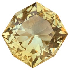 16.05 Carat Natural Loose Yellow Citrine Octagon Shape Gem For Necklace 