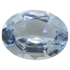 16.06ct Oval Blue Aquamarine GIA Certified Brazil Unheated