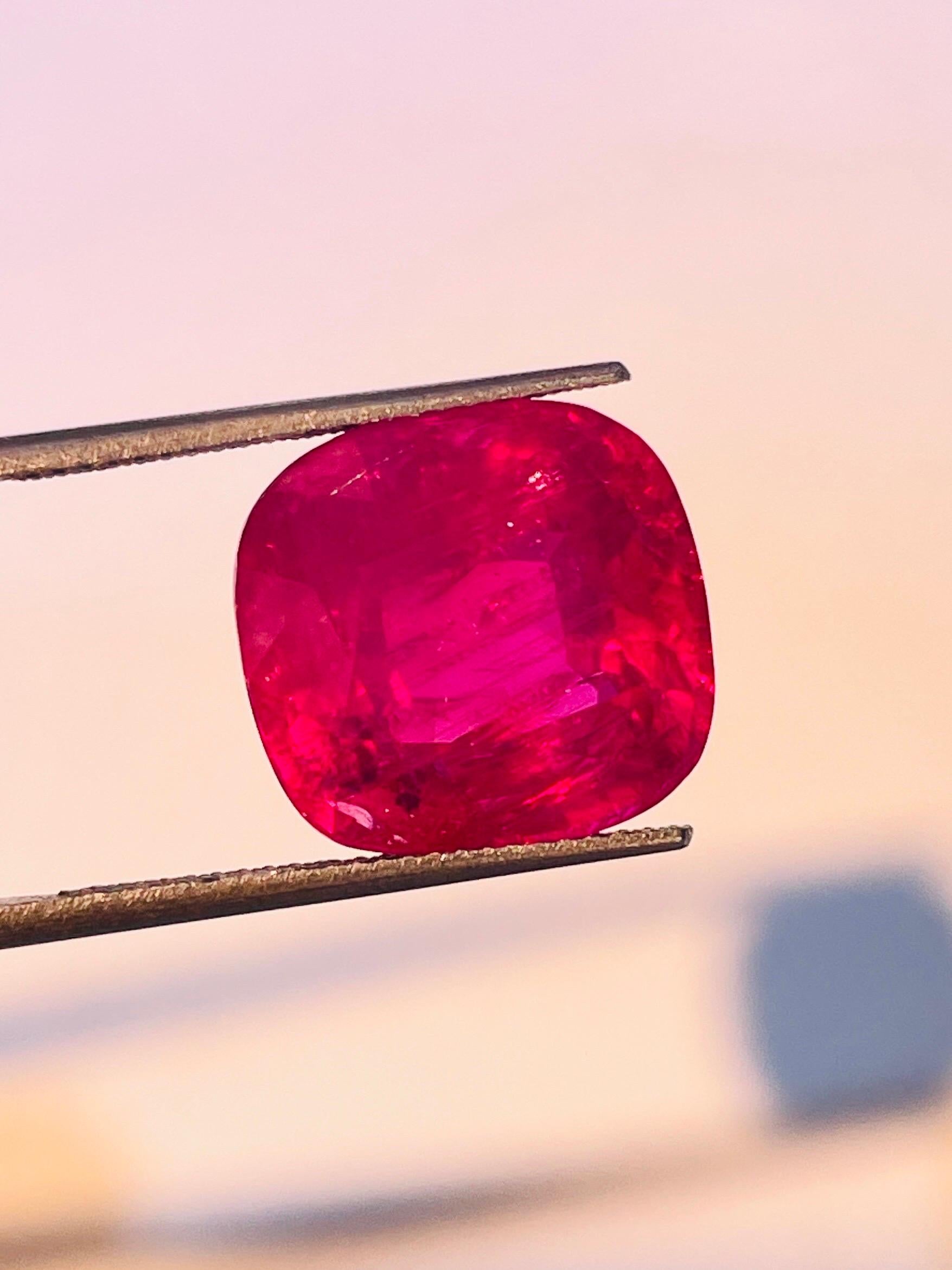 Femenino o masculino 16,07Ct GRS SSEF Certificado Colección Mundial Rubí de Birmania de mayor tamaño sin calentar en venta