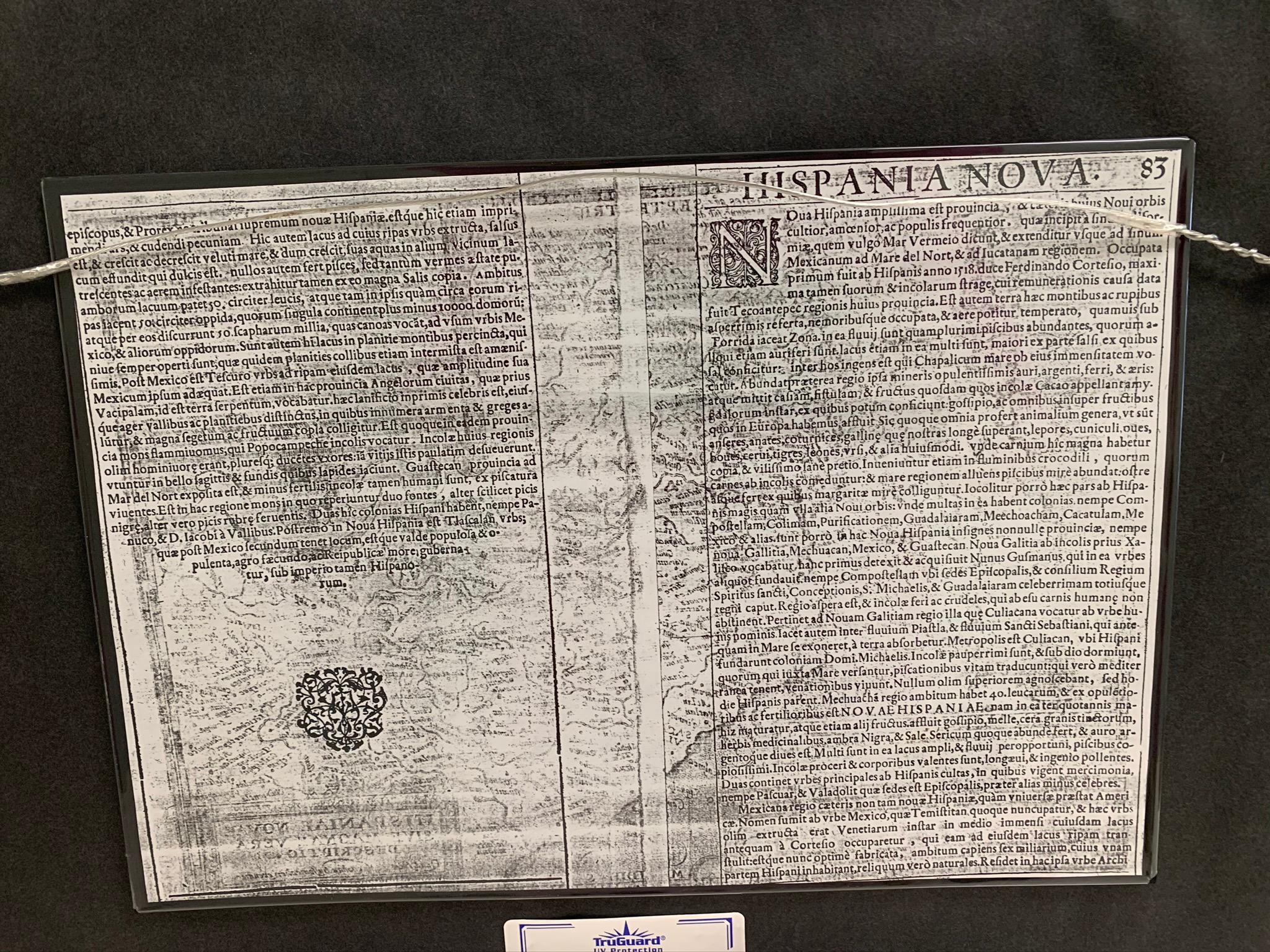 1608 Hispaniae Novae Sive Magnae Vera Descriptio Gerahmte Mexikokarte im Angebot 3