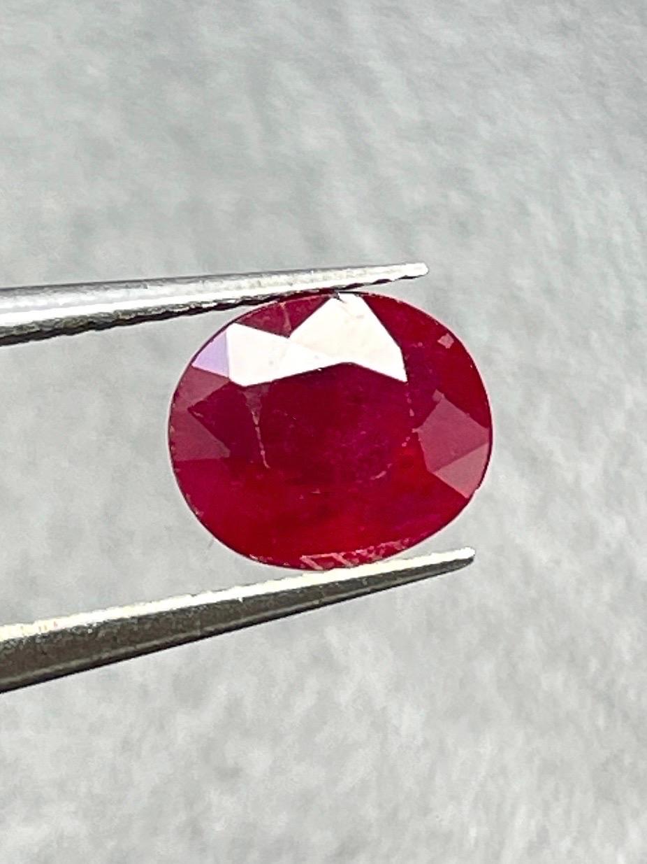 1.60Ct AIGS Zertifikat Natürlicher Unerhitzter Rubin Burma Taubenblut Farbe Edelstein im Zustand „Neu“ im Angebot in bangkok, TH