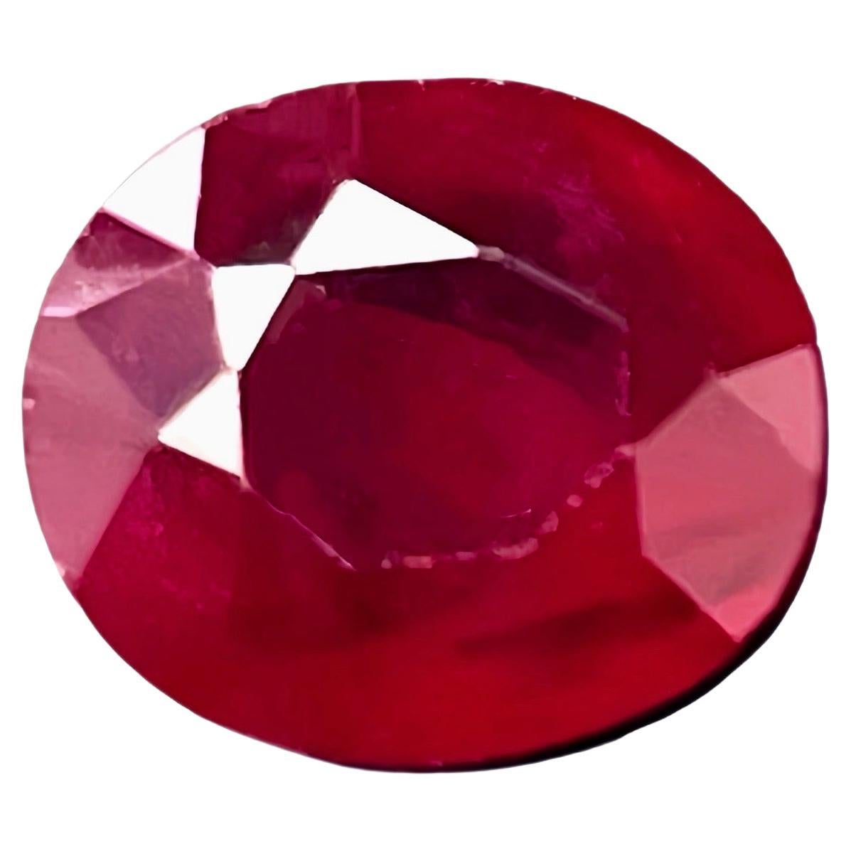1.60Ct AIGS Zertifikat Natürlicher Unerhitzter Rubin Burma Taubenblut Farbe Edelstein