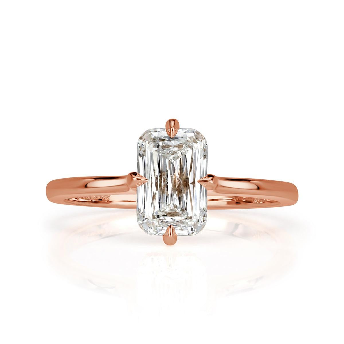 1.60ct Cross Cut Diamond Engagement Ring For Sale