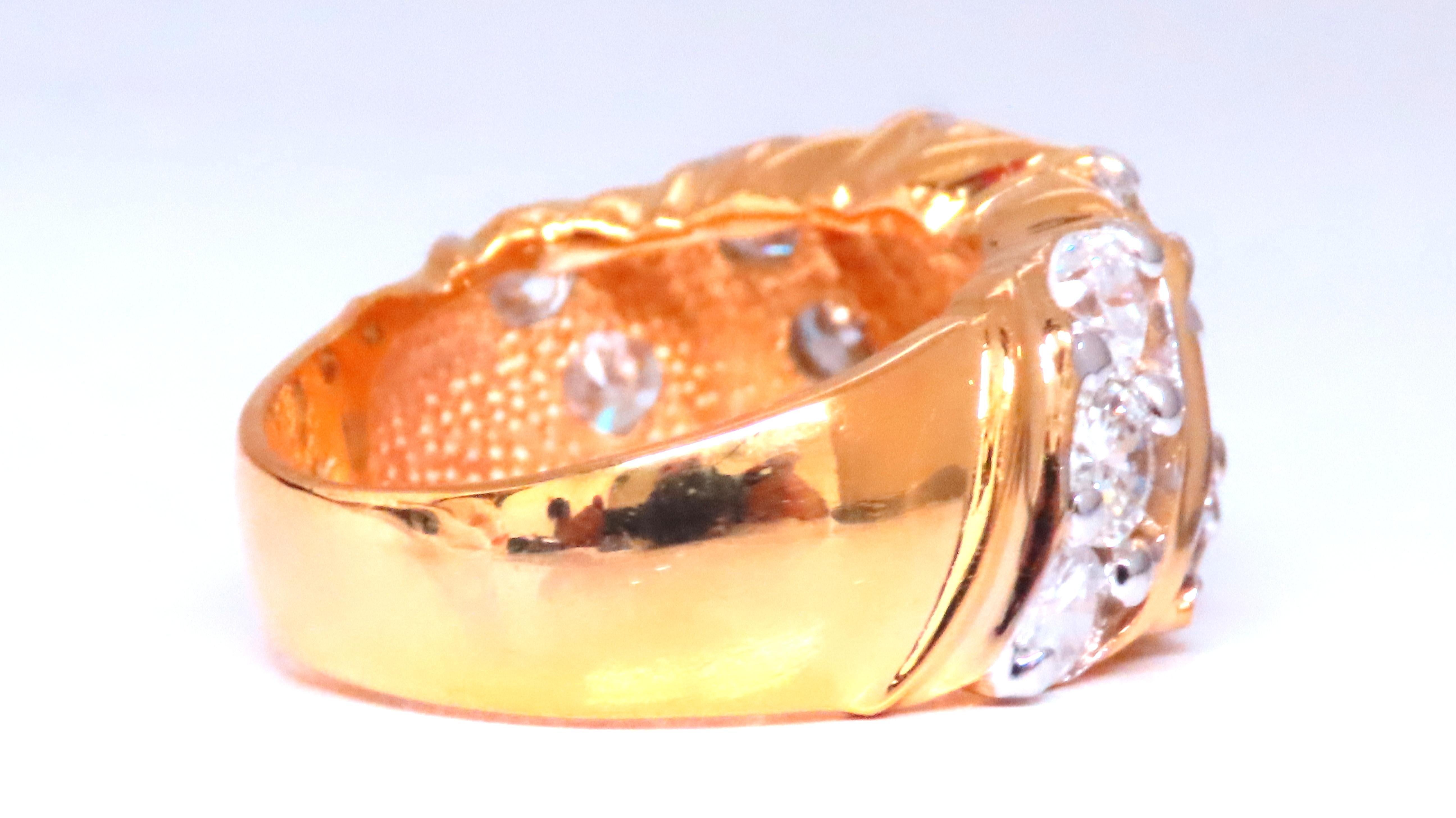 1.60ct Natural Round Diamonds Slant 14kt Gold 12422 In New Condition For Sale In New York, NY