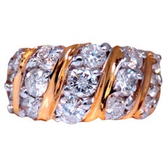 1,60ct Diamantes Redondos Naturales Slant Oro de 14kt 12422