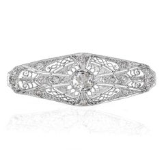 1.60ct Old Mine and Old European Cut Diamond Art Deco Pendant